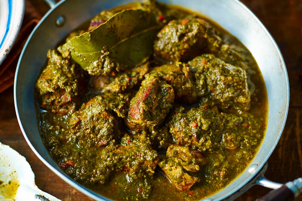 Goat with Spinach