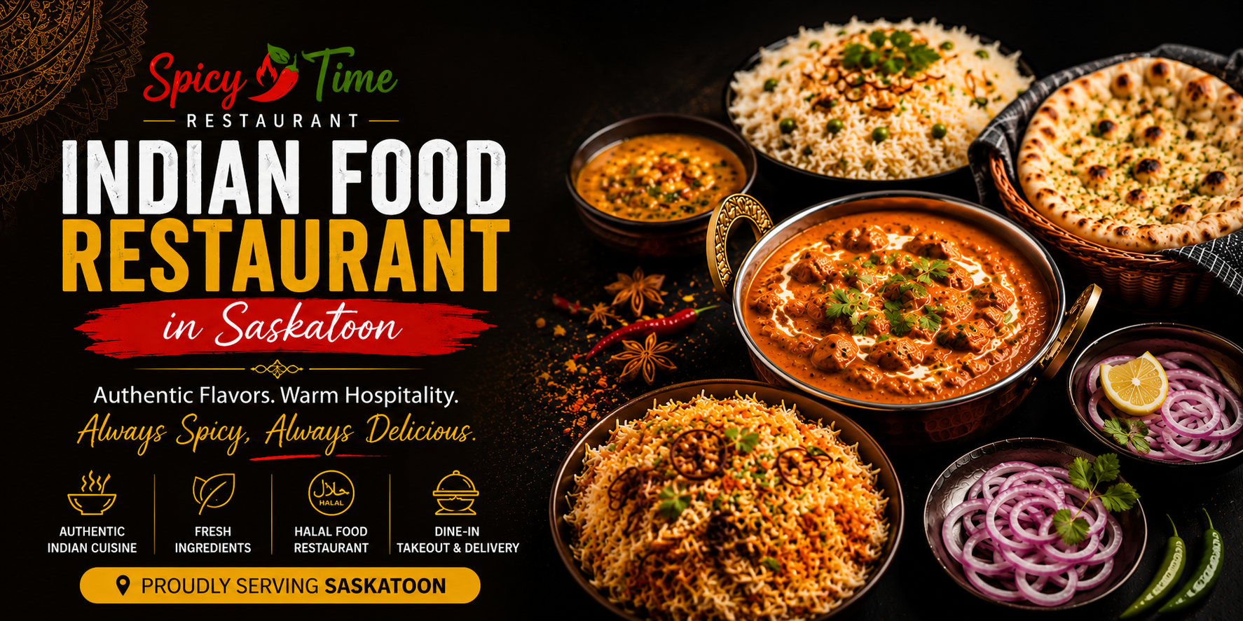 Indian Food Restaurant in Saskatoon | Spicy Time